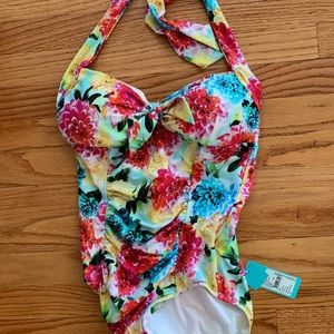 NWT Seafolly Retro Floral Swimsuit